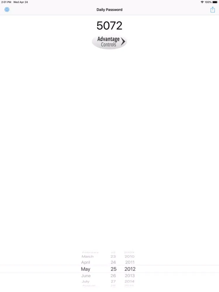 Daily Password iPad 應用截圖