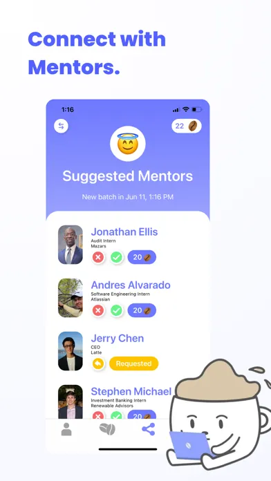 Скриншоты Latte - Mentorship for All