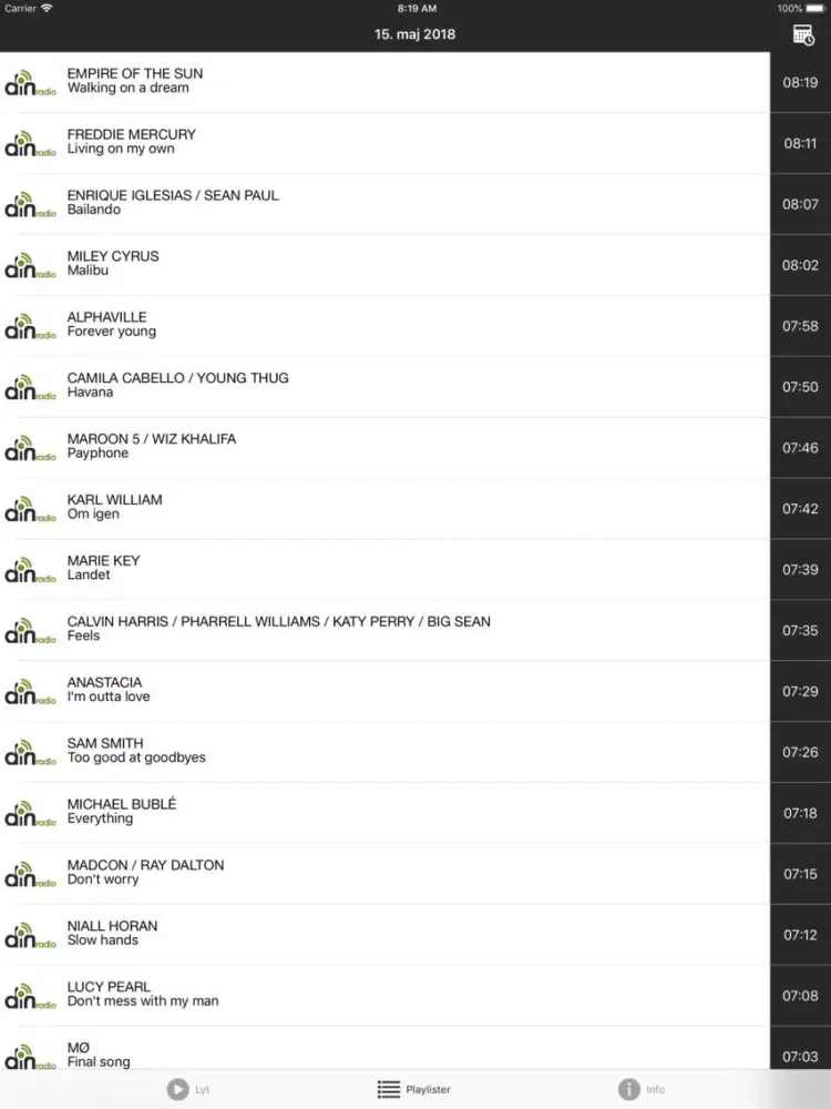 Din Radio OJ iPad  স্ক্রিনশট