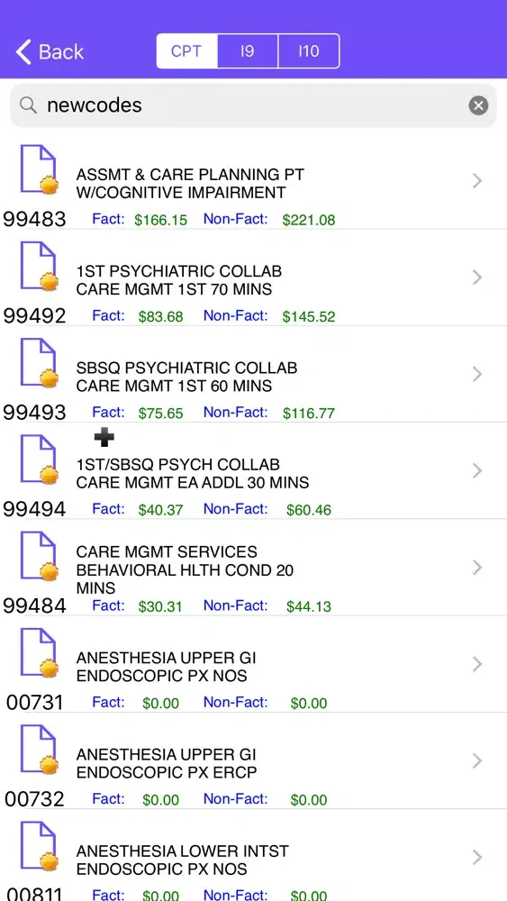 Capturas de pantalla de iCoder 2020 CPT by the AMA