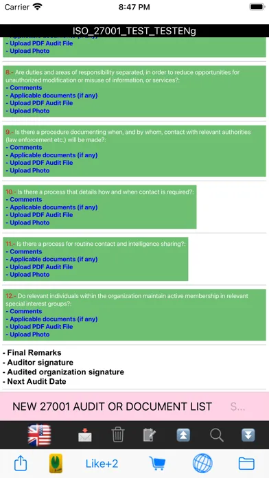 ISO 27001 IT Checklist-Test应用截图