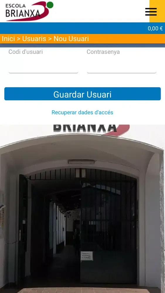 Tangkapan layar Escola Brianxa