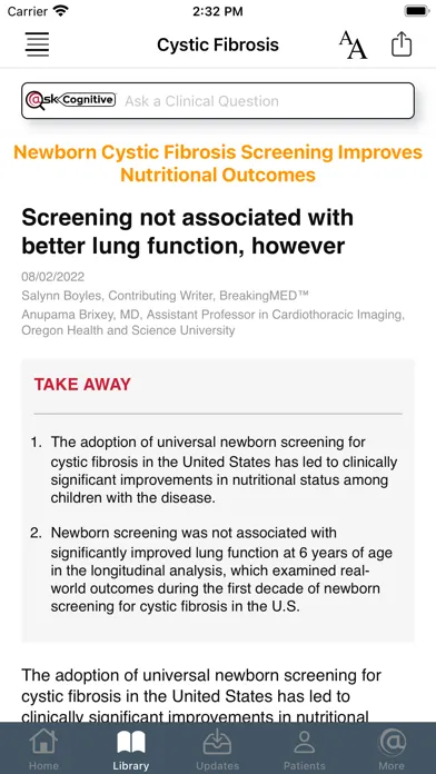 Cystic Fibrosis স্ক্রিনশট