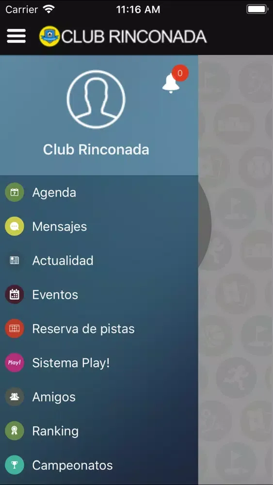 Ảnh chụp màn hình của Club Rinconada
