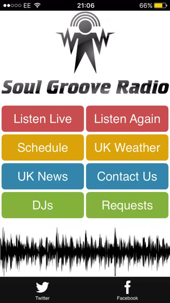 Capturas de tela do Soul Groove Radio