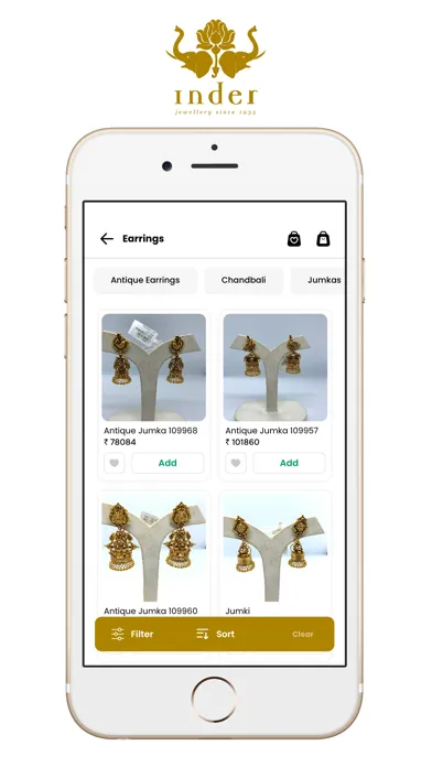 Tangkapan layar Inder Jewellery