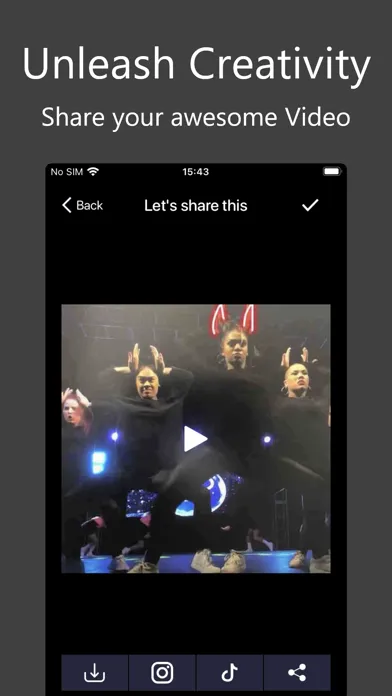 Tangkapan layar Scribble Video Editor: Neon FX
