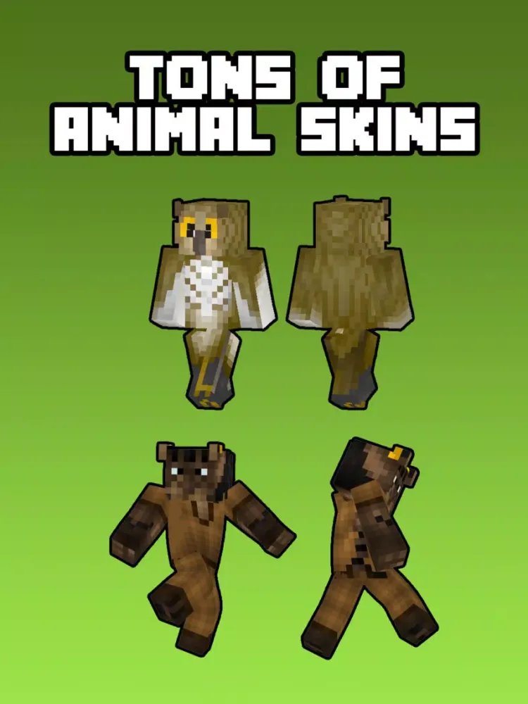 Tangkapan layar Animal Skins For Minecraft Pocket Edition iPad 