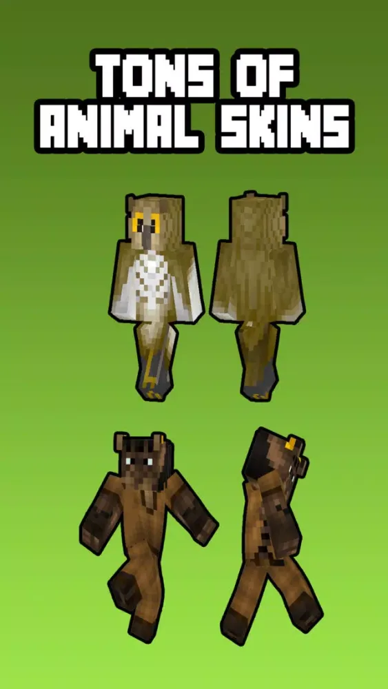 Tangkapan layar Animal Skins For Minecraft Pocket Edition