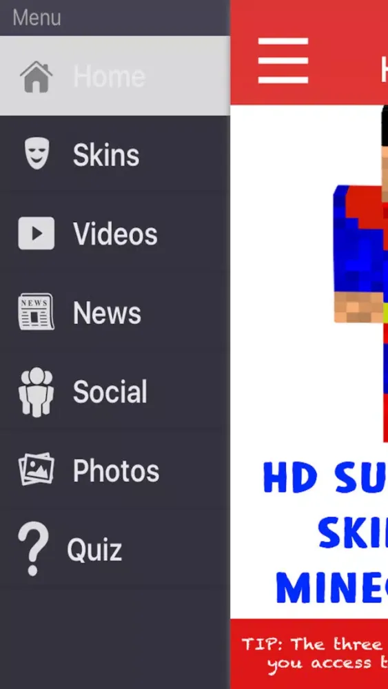Superhero Skins For Minecraft Pocket Edition应用截图