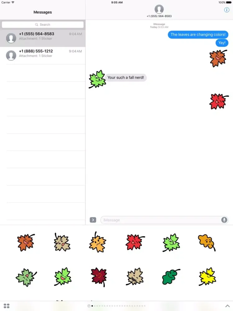 Capturas de tela do Fallsies! | Autumn Emoji iPad