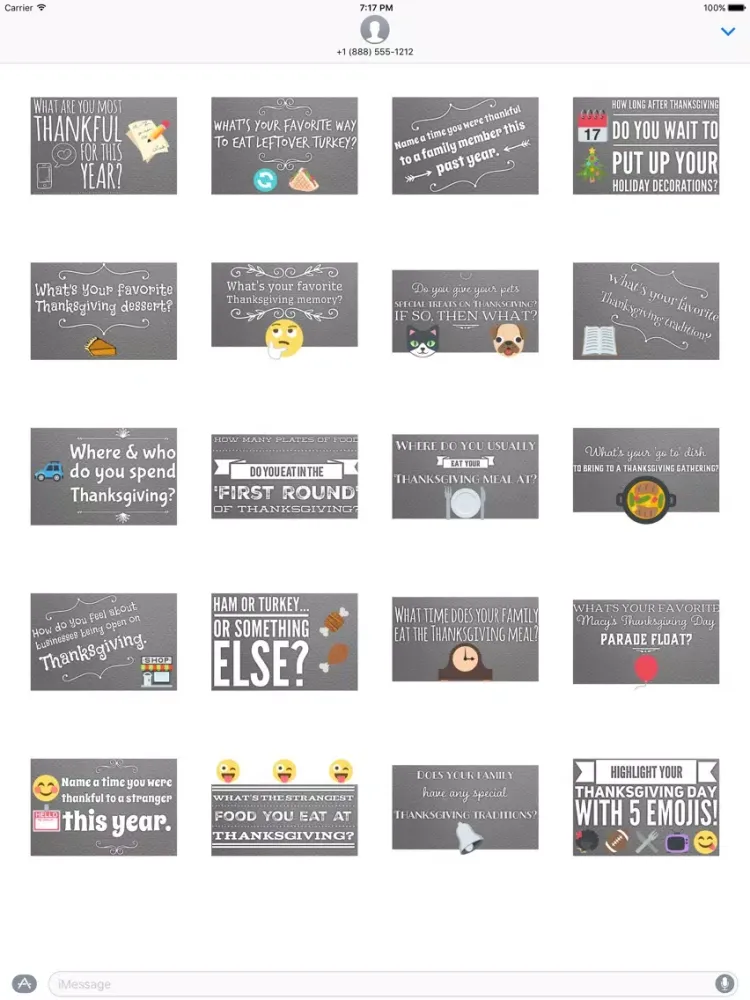 Скриншоты GladLibs: Thanksgiving Prompts iPad 