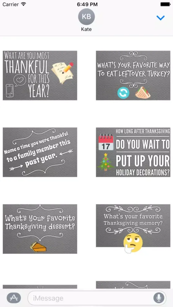 Скриншоты GladLibs: Thanksgiving Prompts