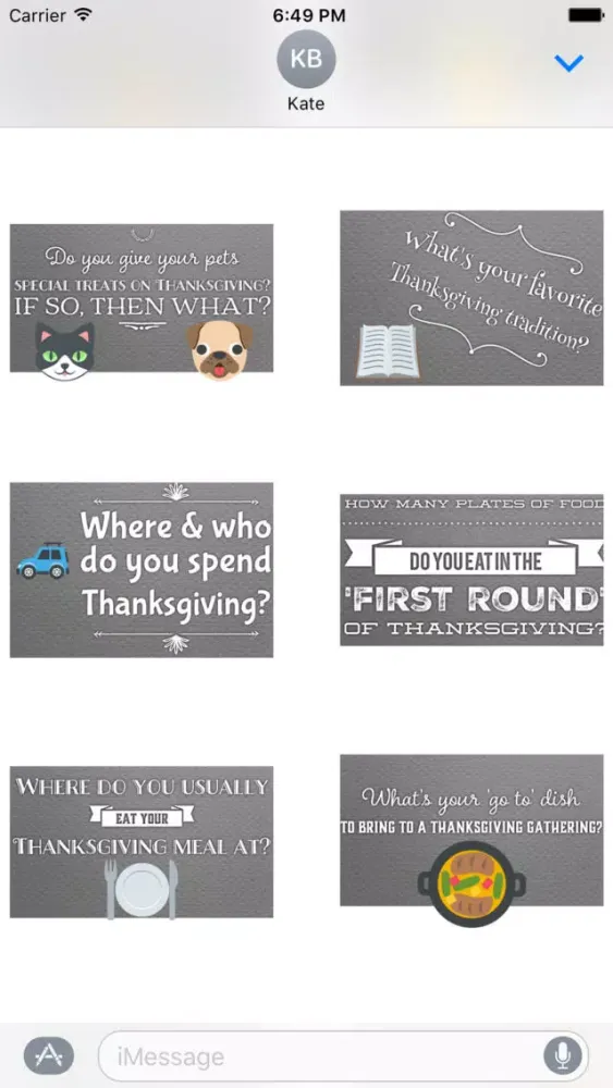 Скриншоты GladLibs: Thanksgiving Prompts