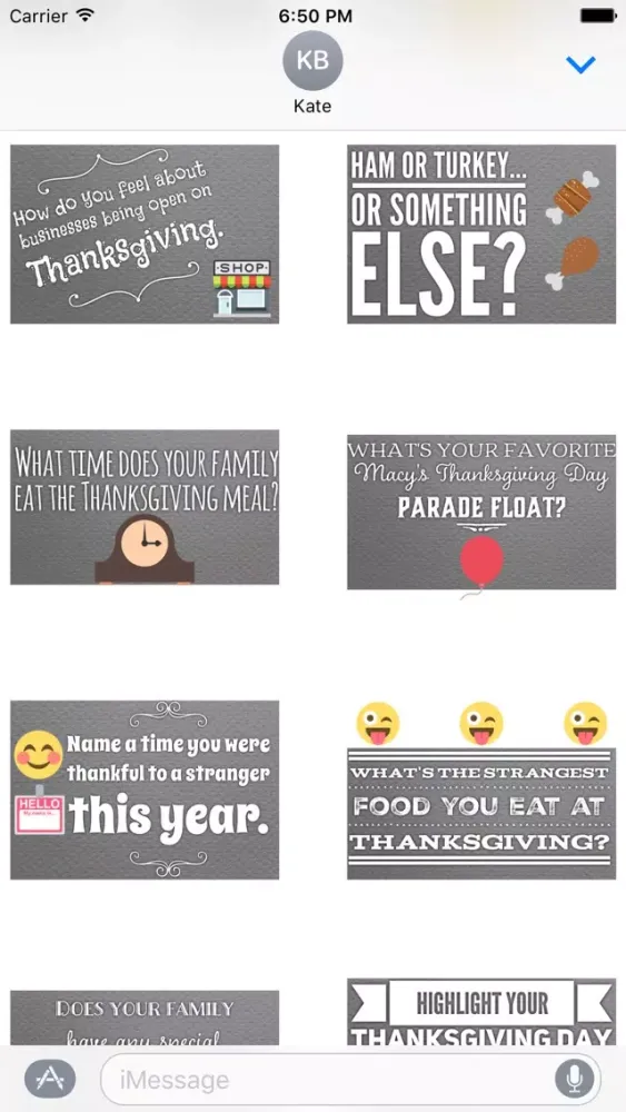 Скриншоты GladLibs: Thanksgiving Prompts