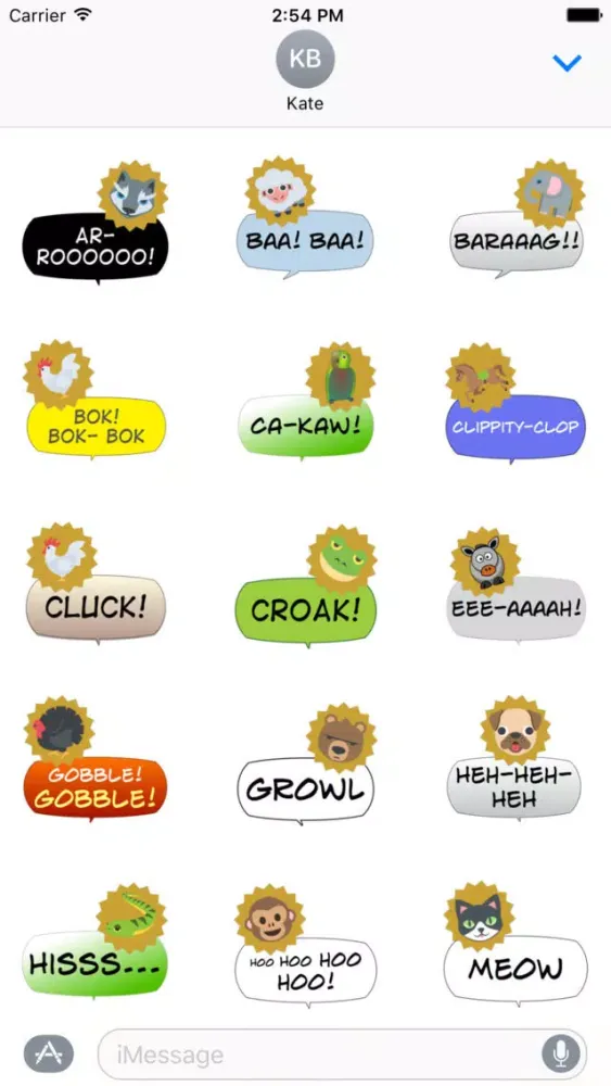 Скриншоты Gobble! Animal Noise Comic Bubbles