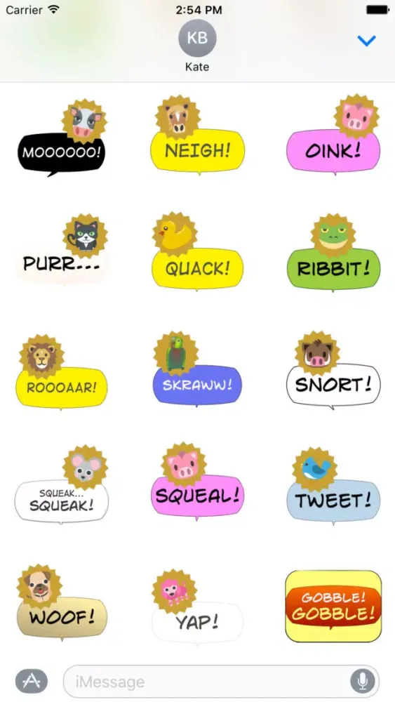 Скриншоты Gobble! Animal Noise Comic Bubbles