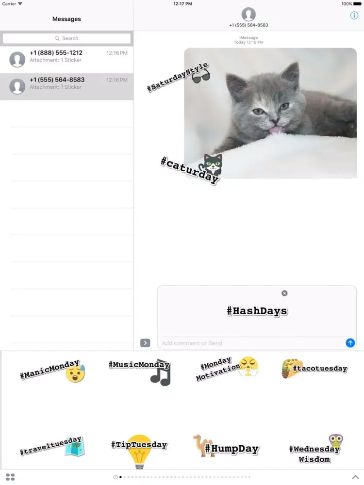 DayCals: #Hashdays iPad  سکرین شاٹس