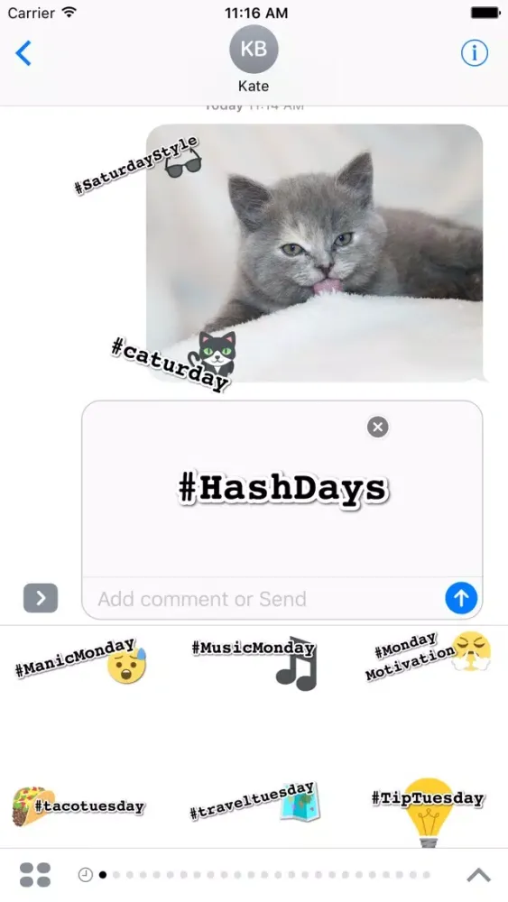 DayCals: #Hashdays سکرین شاٹس