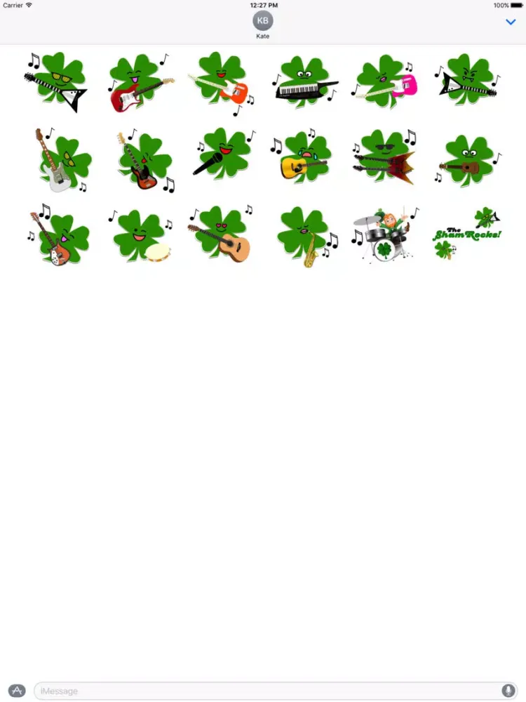 ShamRockers!: Animated Stickers iPad Screenshots