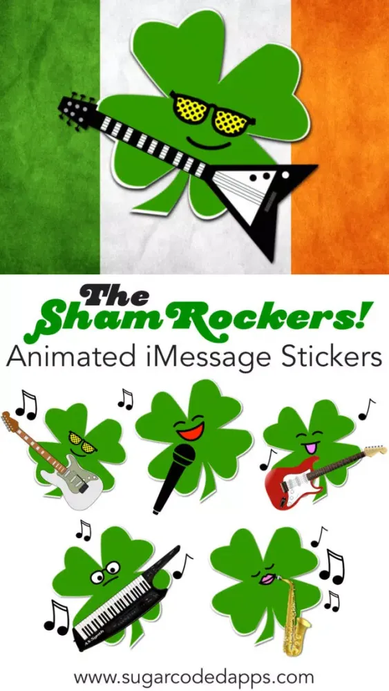 ShamRockers!: Animated Stickers Screenshots