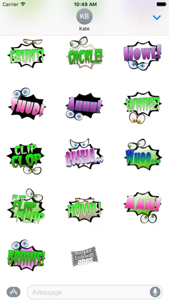 Capturas de tela do Shriek! Spooky Sound Comic Bubbles