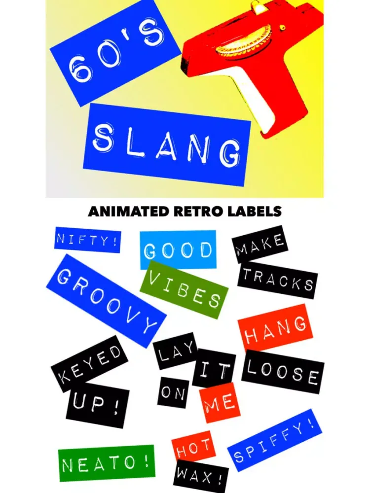 60's Slang: Retro Labeler iPad  Ekran Görüntüleri