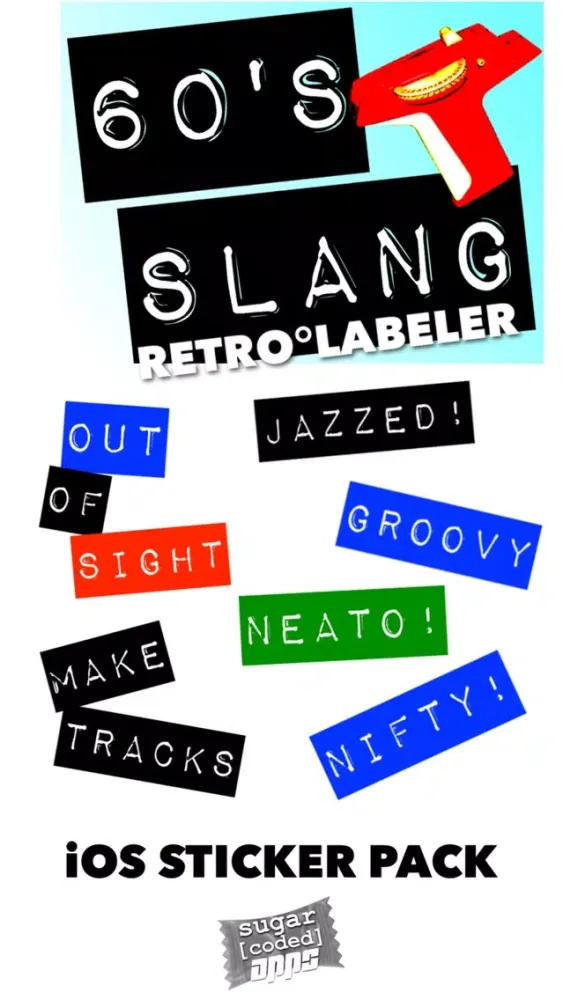 60's Slang: Retro Labeler Ekran Görüntüleri