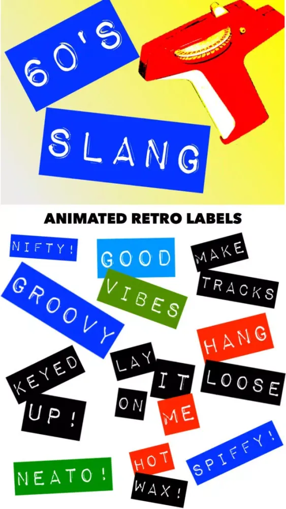 60's Slang: Retro Labeler Ekran Görüntüleri