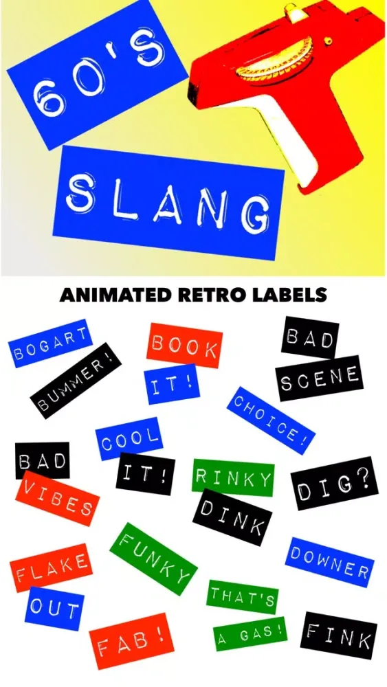 60's Slang: Retro Labeler Ekran Görüntüleri