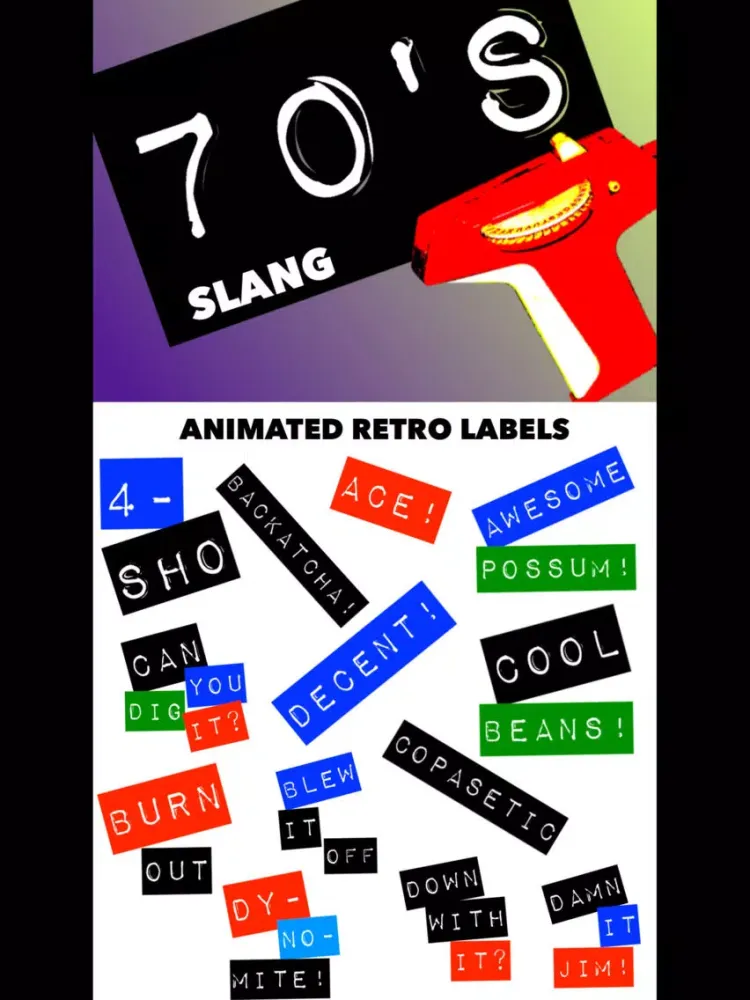 Скриншоты 70's Slang: Retro Labeler iPad 