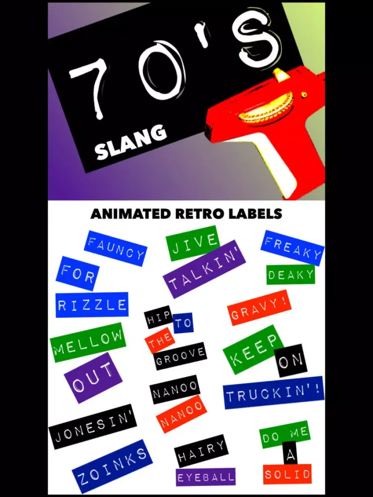 Скриншоты 70's Slang: Retro Labeler iPad 