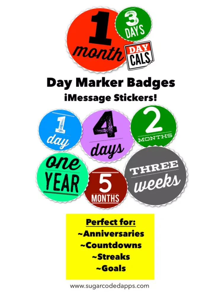 Скриншоты DayCals: Countdowns, Streaks, & Day Marker Badges iPad 