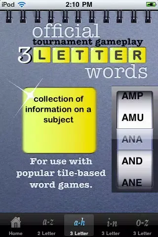 Captures d'écran de 3 Letter Word Bible