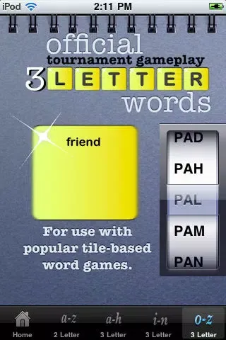 Captures d'écran de 3 Letter Word Bible