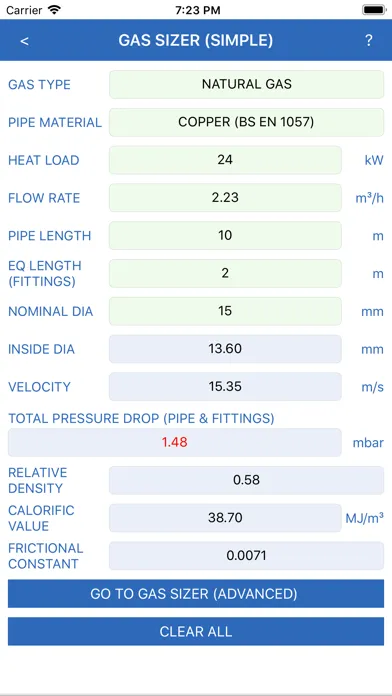 Building Services Calculator স্ক্রিনশট