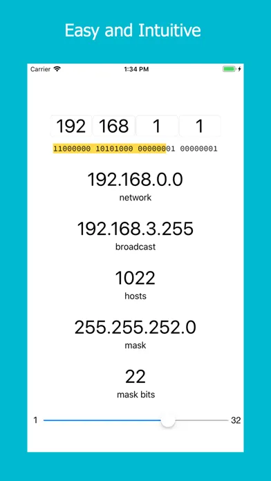 Capturas de pantalla de Simple Subnet Calc