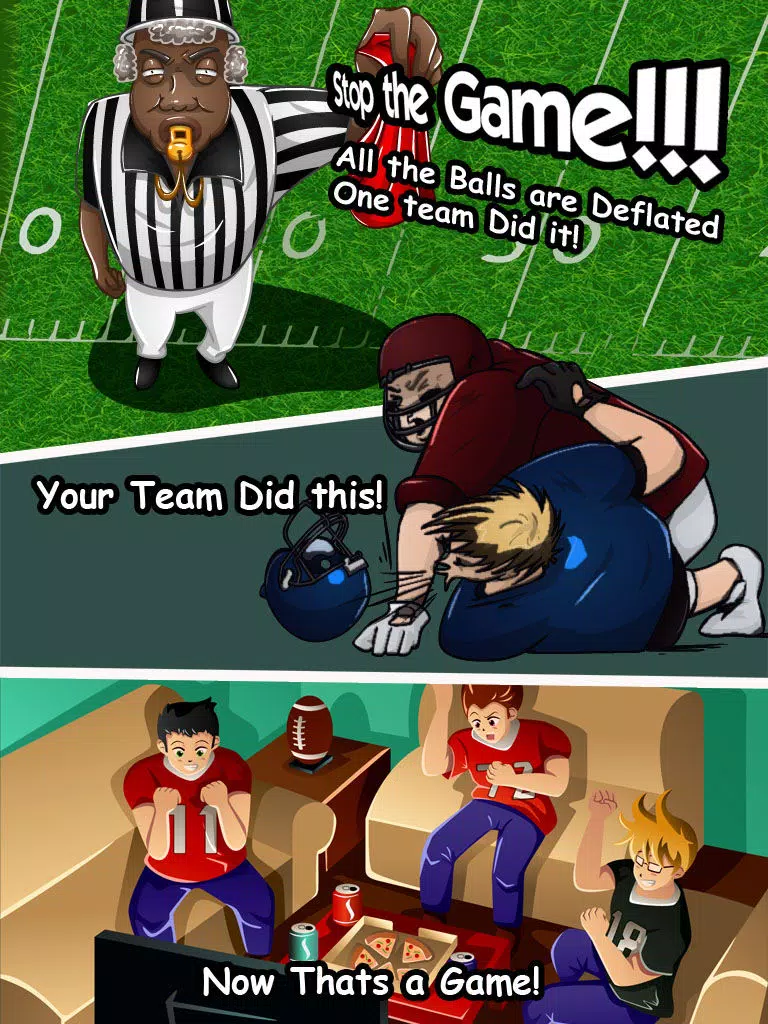 100 Deflated Footballs - Catch All The Deflated Footballs Before The Referees Catch You - DeflateGate iPad  Screenshots