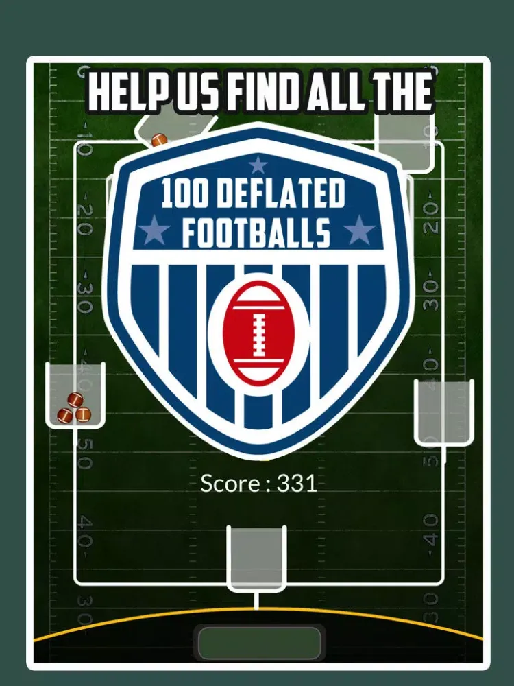 Capturas de tela do 100 Deflated Footballs - Catch All The Deflated Footballs Before The Referees Catch You - DeflateGate iPad 