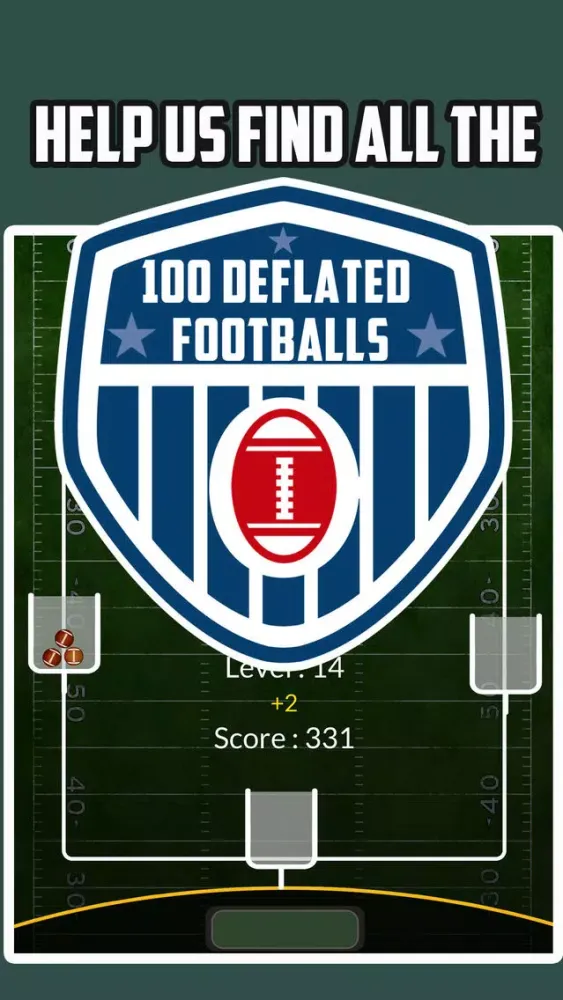 Capturas de tela do 100 Deflated Footballs - Catch All The Deflated Footballs Before The Referees Catch You - DeflateGate