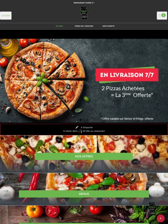 Zrzuty ekranu Yolo Pizza Egly iPad 