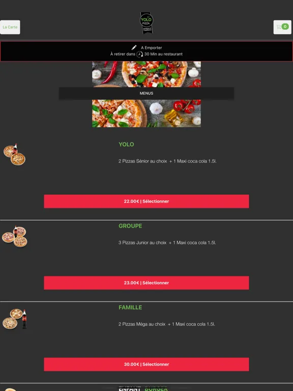 Zrzuty ekranu Yolo Pizza Egly iPad 