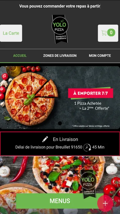 Zrzuty ekranu Yolo Pizza Egly