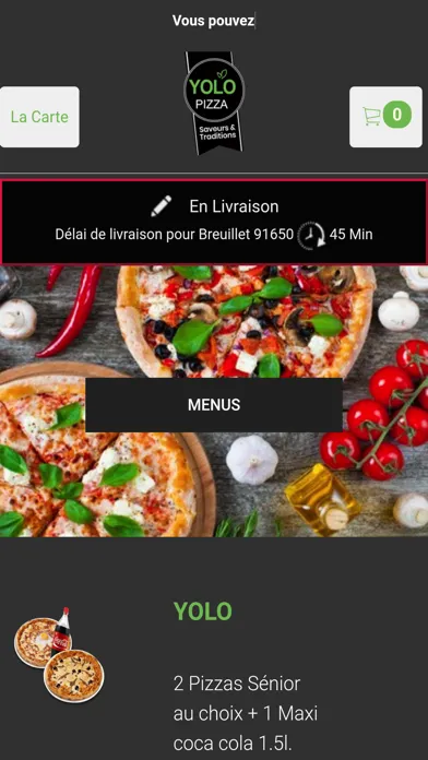 Zrzuty ekranu Yolo Pizza Egly