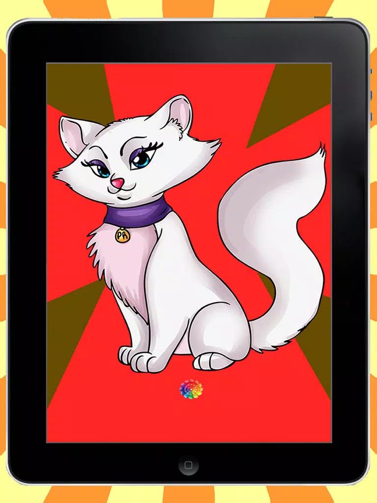 Capturas de tela do 100 Cats To Paint iPad 