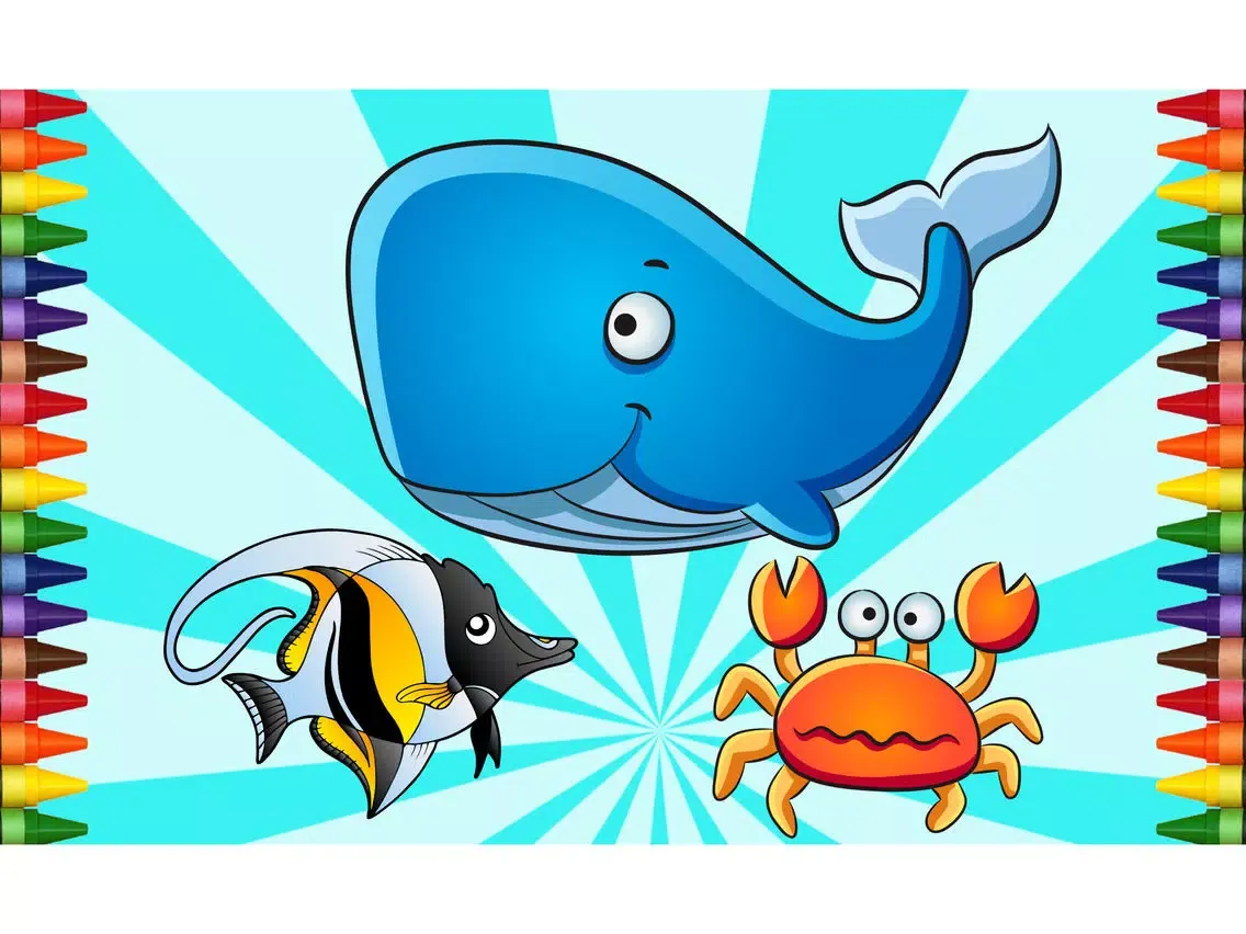 Zrzuty ekranu 100 Sea Animals To Paint iPad 