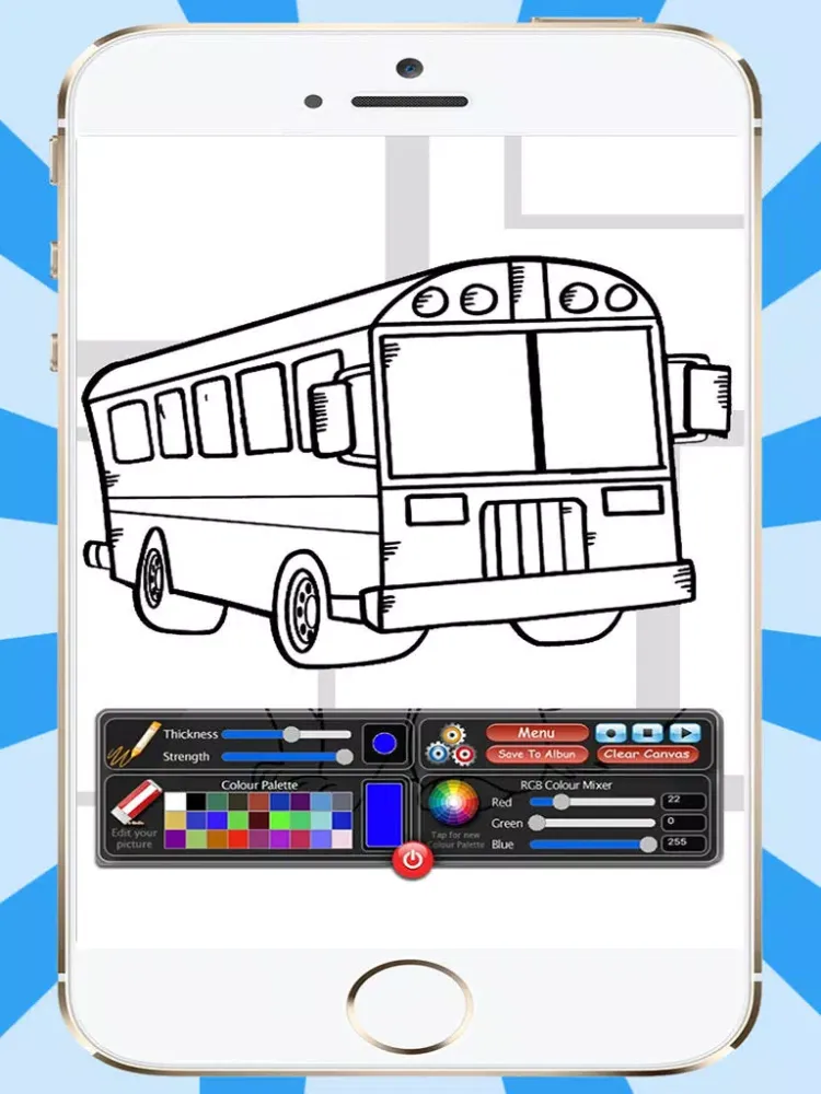 Capturas de tela do 100 Vehicles To Paint iPad 