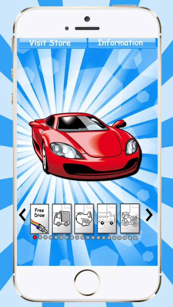 Capturas de tela do 100 Vehicles To Paint