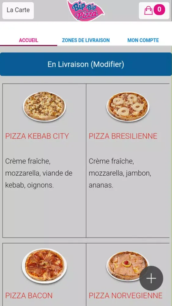 Bip Bip Pizza应用截图