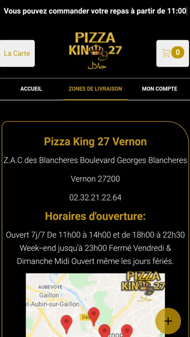 Capturas de tela do Pizza King 27 Vernon